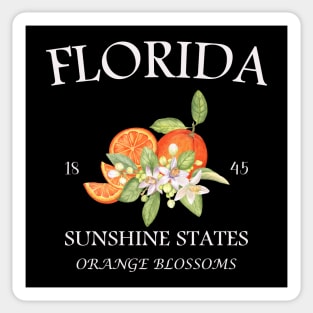 Florida 1845: Sunshine State, Orange Blossoms, and Rich History Sticker